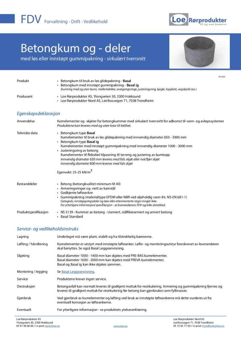 FDV_Betongkum_Loe Rørprodukter