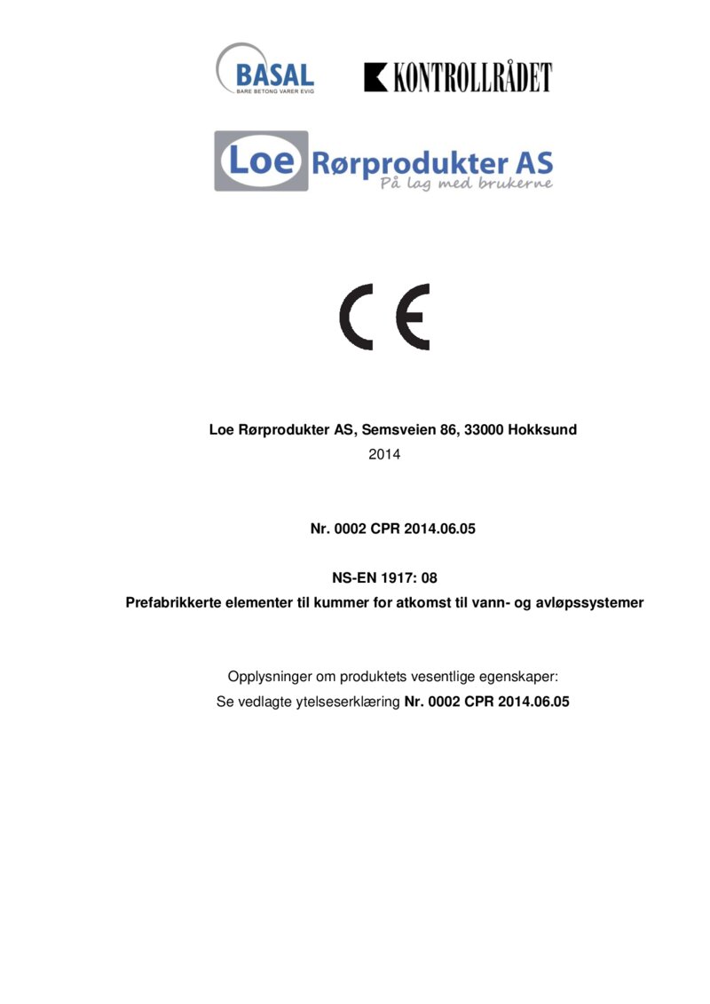 Loe R&oslash;rprodukter - CEdok EN-NS 1917-KUM