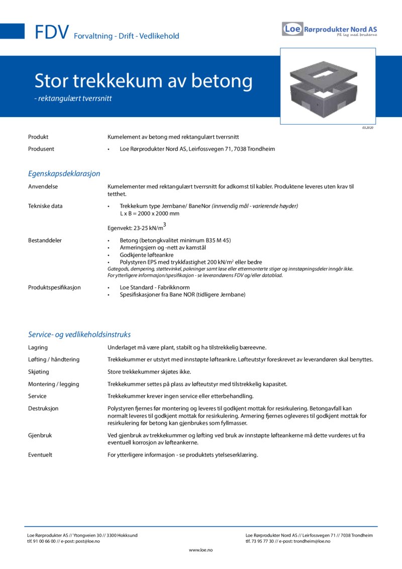 Stor trekkekum type &ldquo;Jernbane&rdquo; 